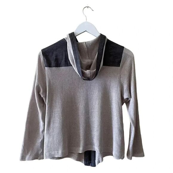 2 for $30 Tabit Front Zipper Lightweight Color Black Sweater SZ L - Picture 9 of 10